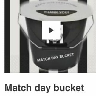 Match day bucket supporting nufc fans foodbank